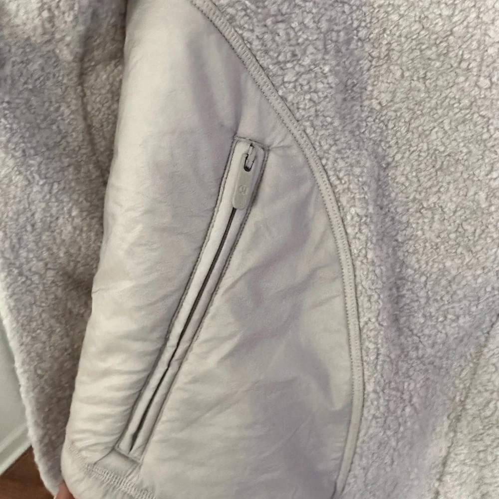 LULULEMON Go Cozy Jacket WOOL SIZE 4 new no tag heathered ceramic - Picture 8 of 11